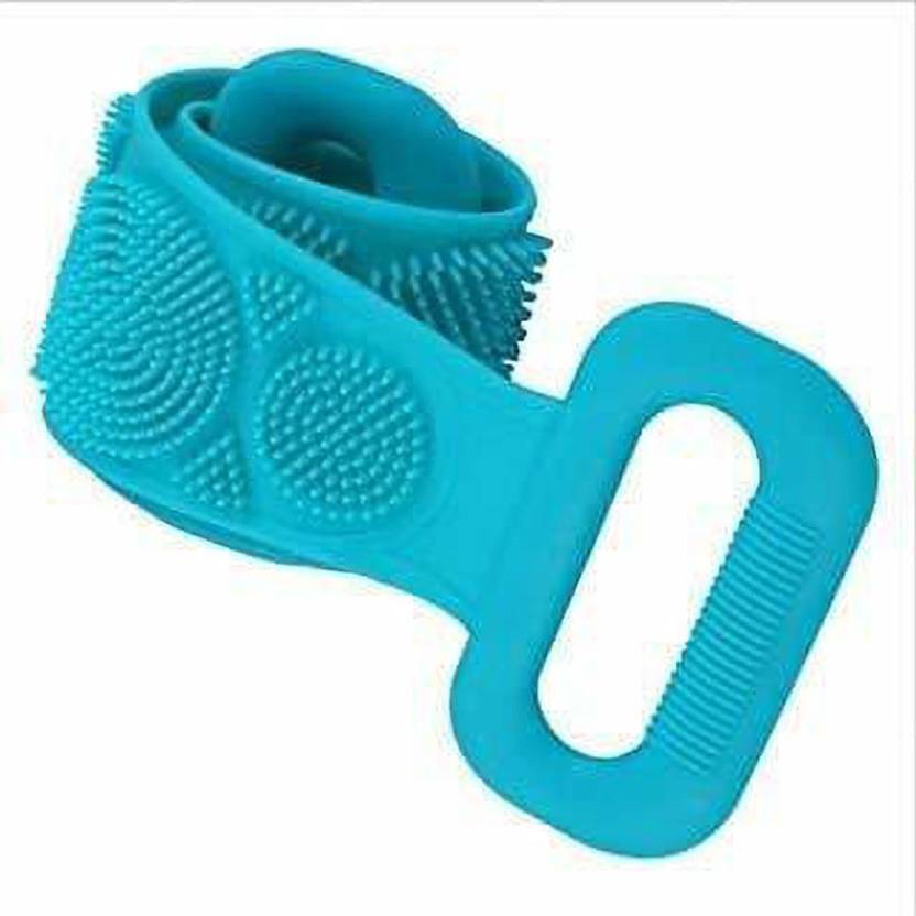 ICECLOUD Back Scrubber Belt Brush for Double Side Skin Deep Cleaning Massage, Dead Skin Removal Exfoliating Belt for Shower, Easy to Clean, Lathers Well