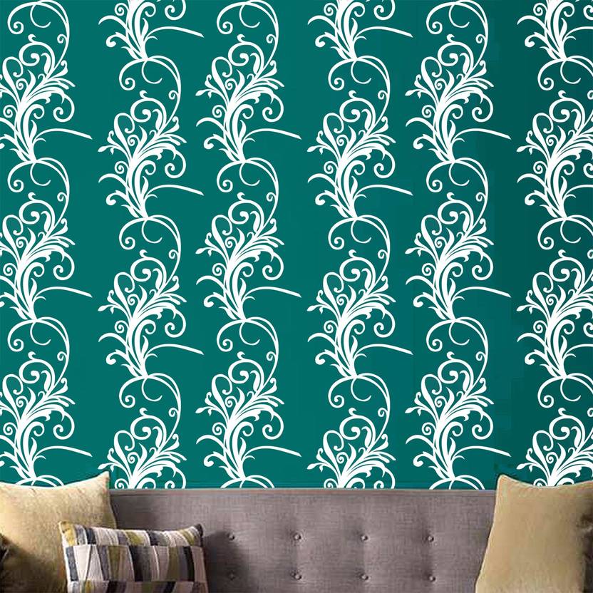 Nice Decor Tendril Scenario Design DIY Reusable Wall Painting Stencil