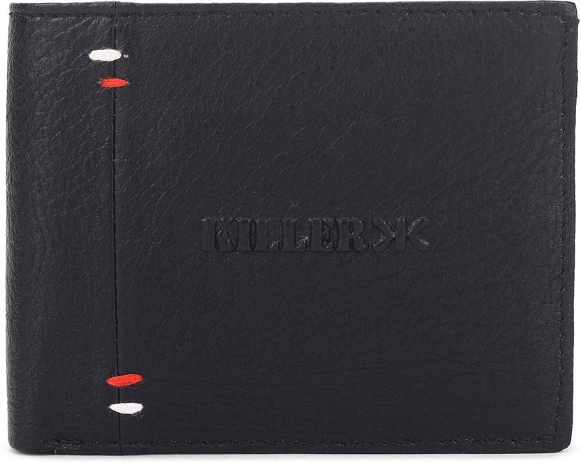 KILLER Men Casual Black Artificial Leather Wallet – Regular Size  (3 Card Slots)