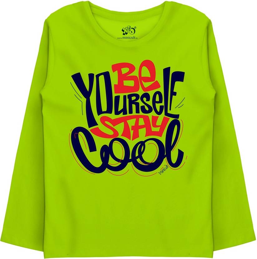 x2o Boys Typography Pure Cotton Regular T Shirt