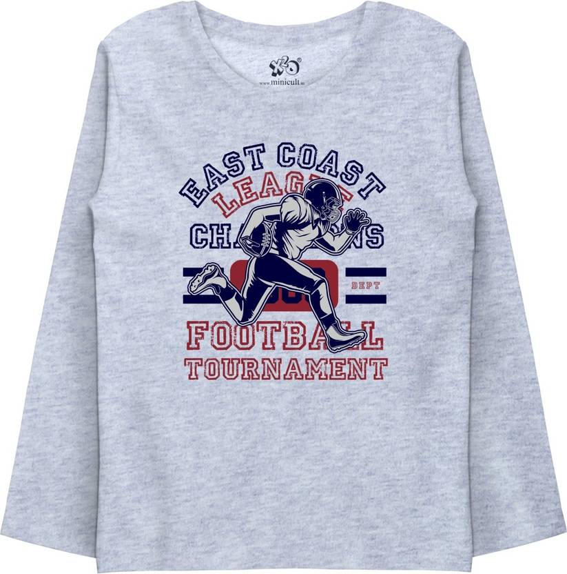 minicult Boys Printed Cotton Blend Regular T Shirt