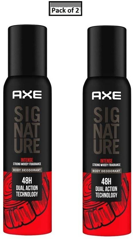 AXE Signature Intense Strong Woody Fragrance No Gas Deodorant Body Spray Each 122ml (Pack of __2) Body Spray  -  For Men