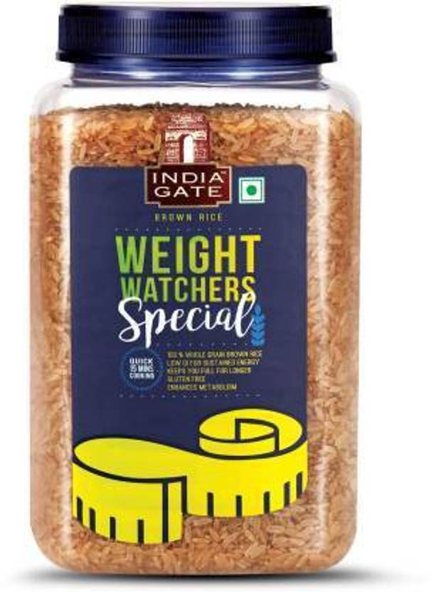 INDIA GATE WEIGHT WATCHERS Brown Basmati Rice (Full Grain, Polished