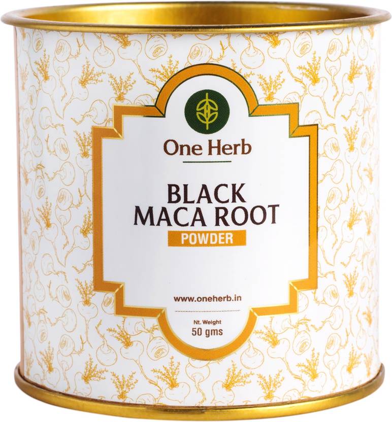 one herb Black Maca Root Powder 50g for Energy, Muscle Mass, Immune
