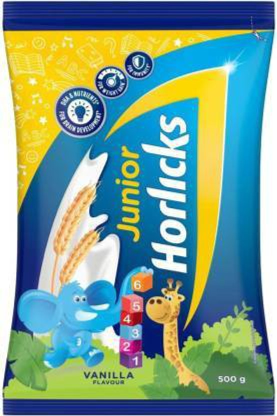 HORLICKS Junior Vanilla Flavor (500 g) POUCH