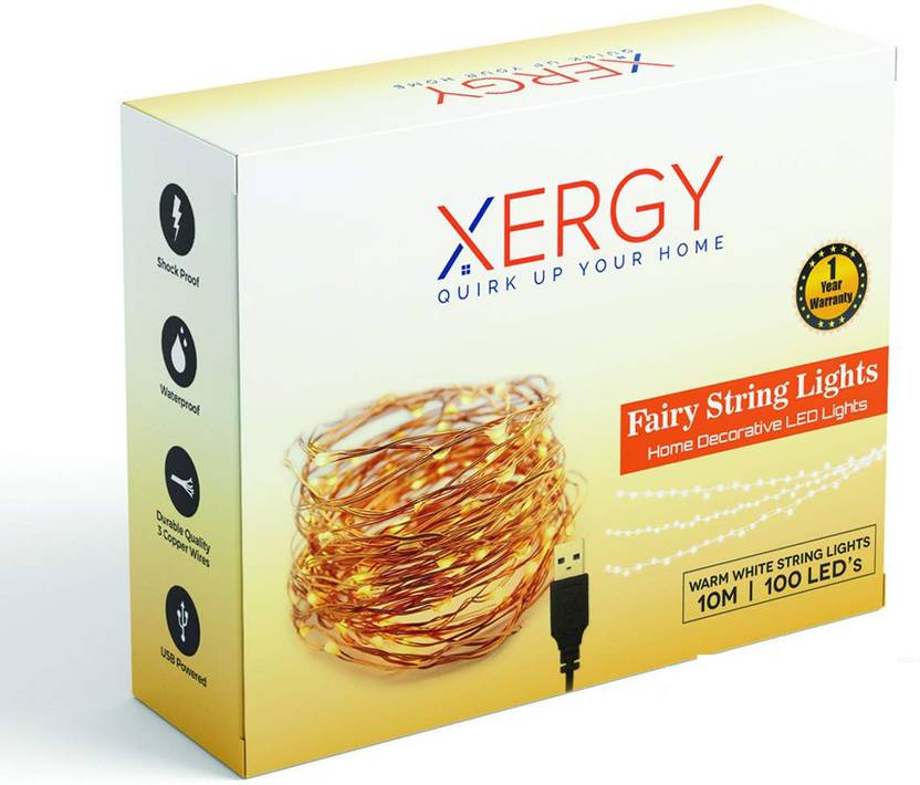 XERGY 100 LEDs 10 m White Rice Lights Price in India Buy XERGY 100 LEDs 10 m White Rice Lights