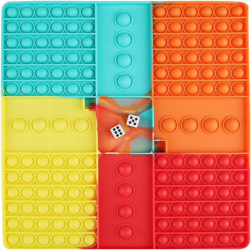 3pcs Push-Pop Bubble Sensory Fidget Toy Pop It Giocattolo Sensoriale Per Autismo Bisogno Speciale Antistress Ansia Sollievo, Colorful Spremere Giocattoli a Bolle di Estrusione per Bambini Adulti