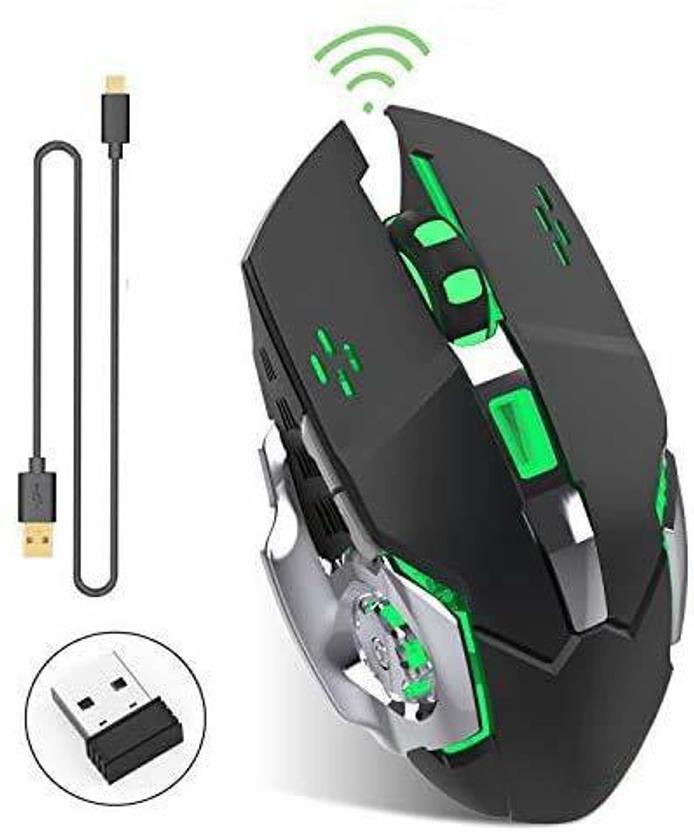 Microware Rechargeable X8 Wireless Silent LED Backlit