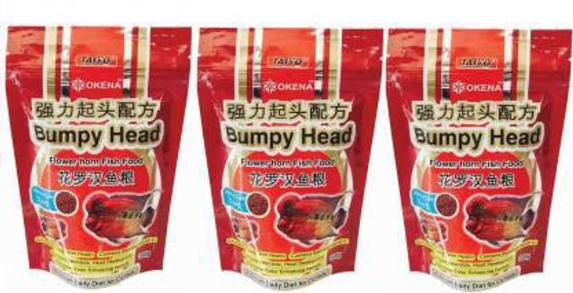 Aquax Pet Products Taiyo Bumpy Head Flower Horn 0.3 kg (3x0.1 kg) Dry Senior Fish Food