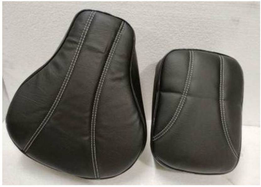 ANK Seat Cover Front & Rear Black For Royal Infield Classic 350cc , 500cc Split Bike Seat Cover For Royal Enfield Classic