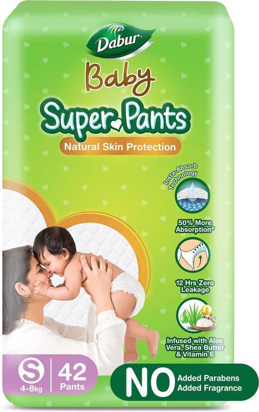 Dabur Baby Super Pants Diaper Infused with Aloe Vera, Shea Butter