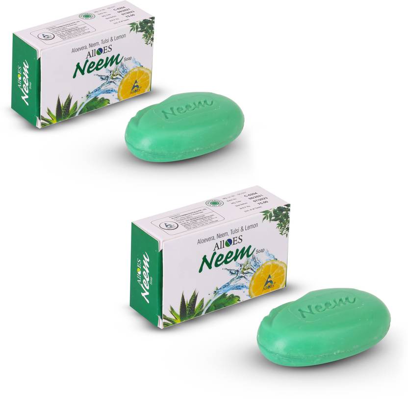 ALLOES Neem Soap for Soft Clear & Acne