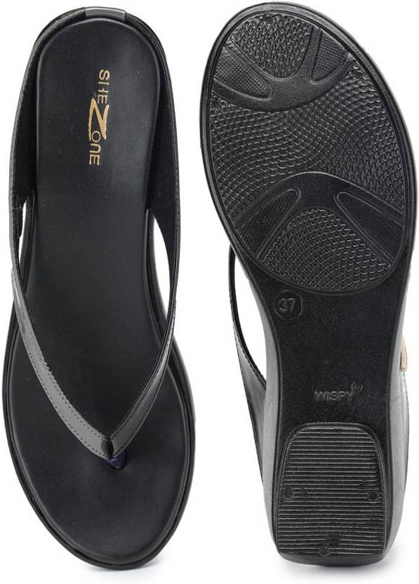 Women Grey Wedges Sandal