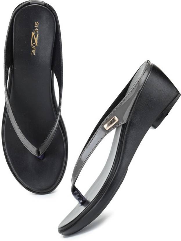 Women Grey Wedges Sandal