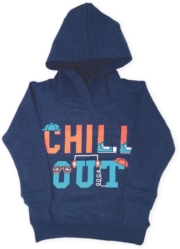 TOON TOON Boys & Girls Full Sleeve Printed Hooded Sweatshirt