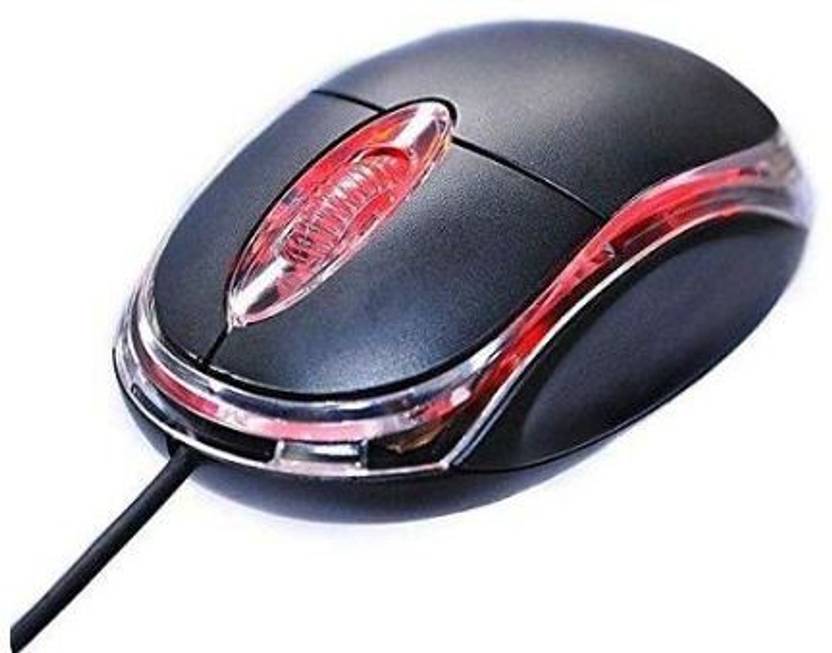 TERABYTE Optical Mouse Vintage TB-36B Wired Mouse for Laptop, Computer & Desktop (Black) Wired Ambidextrous Optical Gaming Mouse