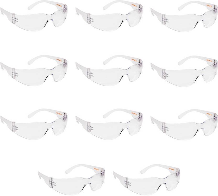 Frontier Hardy Clear/Transparent Eye Protection Safety Glasses Pack of