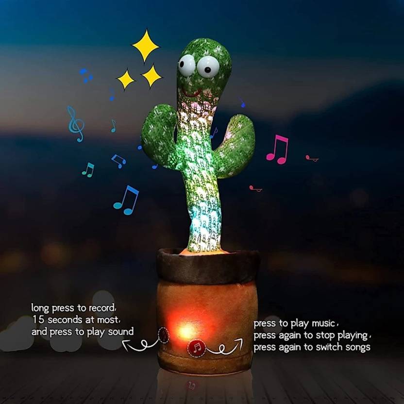 INDIAN LIFESTYLE Cactus Talking Toy Dancing Cactus Repeats What You Say