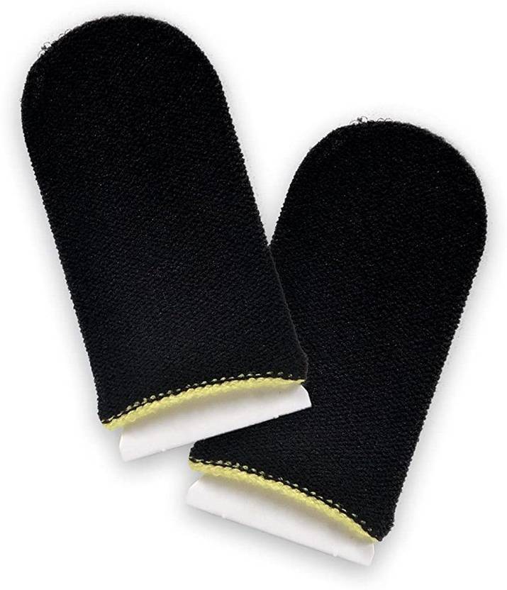 WHITE POPCORN Finger Sleeves for PUBGG Mobile Gaming with Sensitive Touch and Thin Breathable Material Nose Shaper