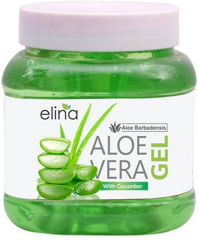 elina Aloe Vera Gel 100% NATURAL & Pure- Multipurpose Gel for Skin and Hair 200g