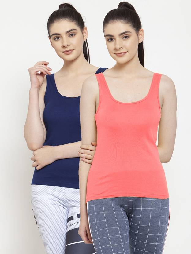 FRISKERS Women Blue, Red Camisole