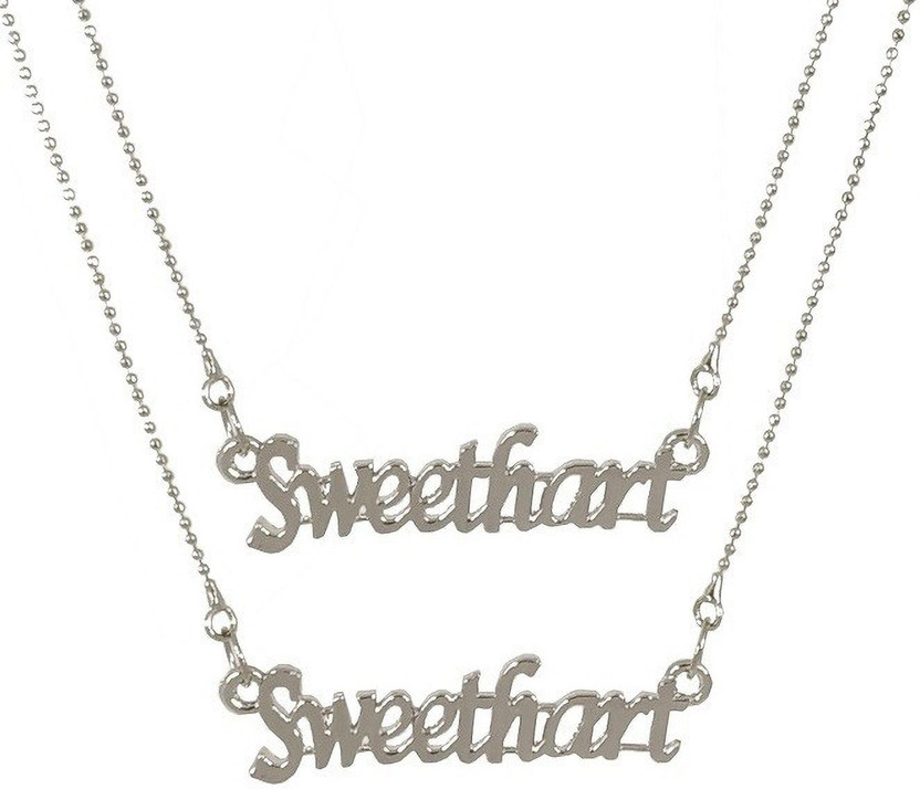 Letter Locket Pendant Necklace 