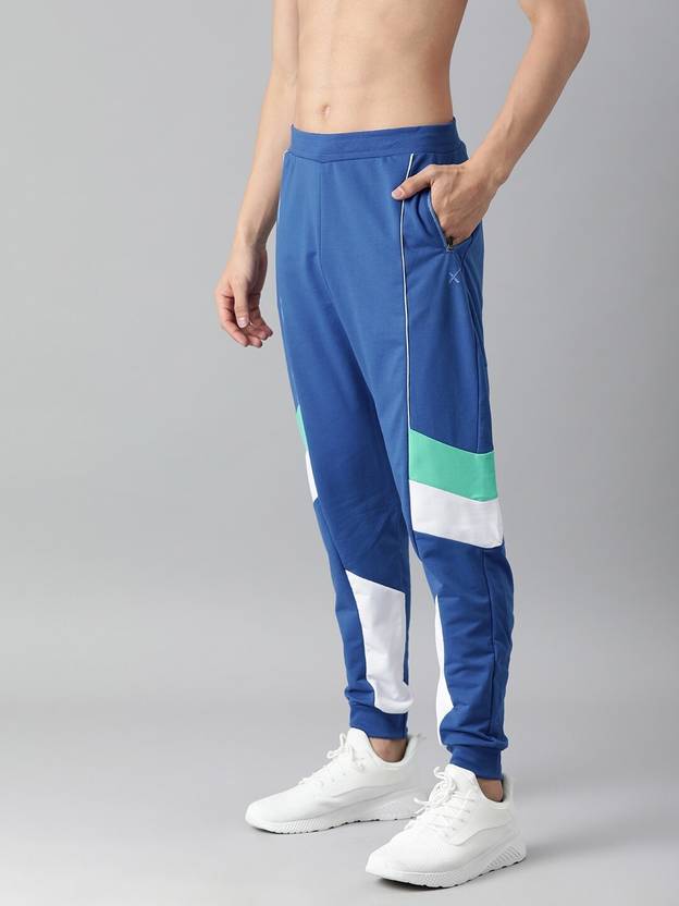 HRX by Hrithik Roshan Solid Men Blue Track Pants Buy HRX by Hrithik