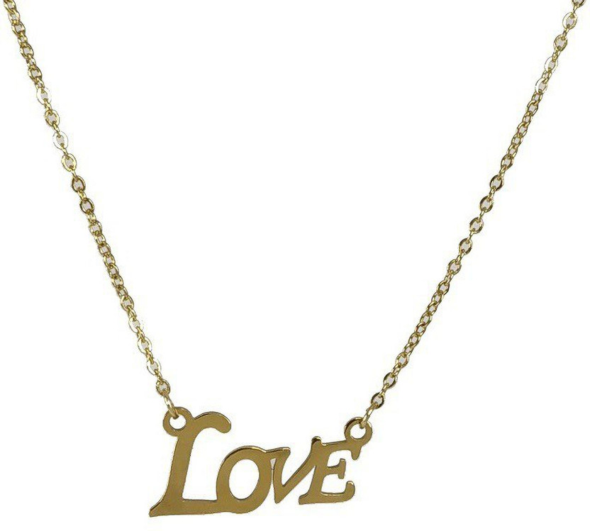 Letter Locket Pendant Necklace 