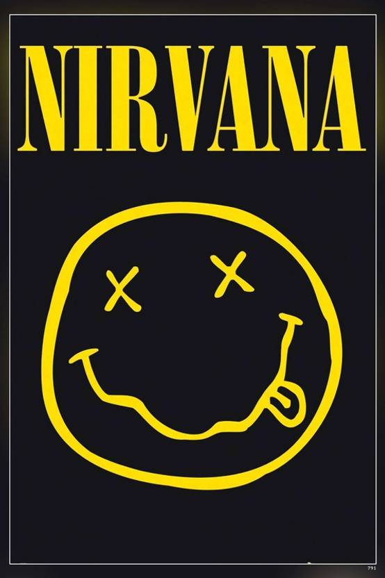 Kurt Cobain.Nirvana Musical Band By Matte Finish Poster Paper Print