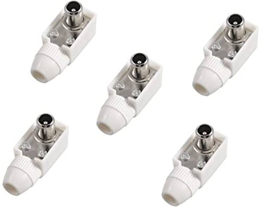 ERH India TVout Cable (Pack of 5) Cable Wire Jointer RF Connector TV