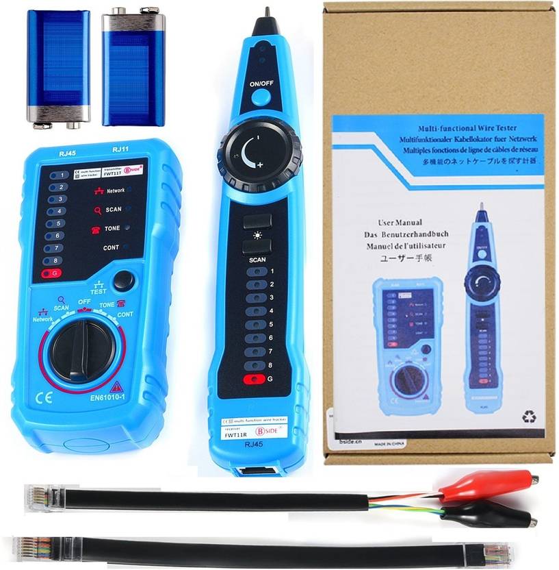 Techtest Wire Tracker Rj11 Rj45 Line Finder Multifunction Cable Tester