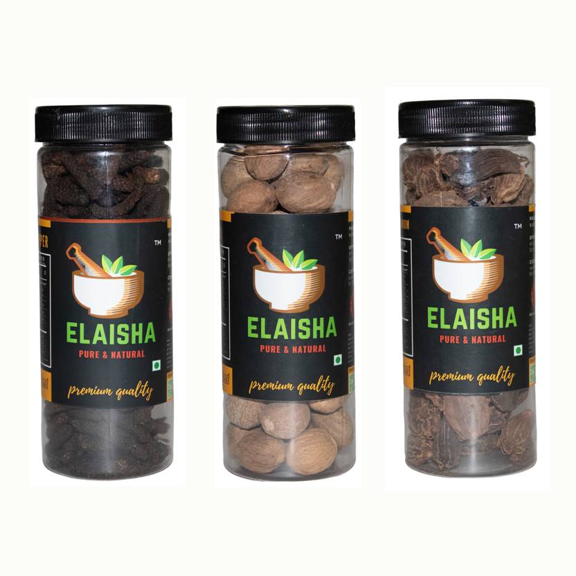 ELAISHA Pipal Badi Pipali (150 Grams) Nutmeg Jaifal Jaiphal (175