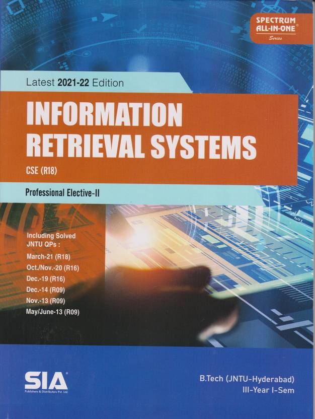 Information Retrieval System B.Tech IIIYear 1Sem(CSE)R18,Professional ElectiveI, ,(JNTU