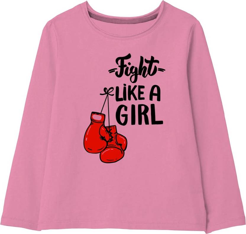 x2o Girls Printed Cotton Blend Regular T Shirt