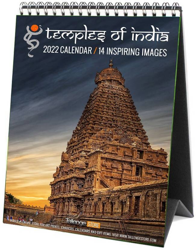 Tallenge 2022 Desk Calendar Temples Of India 2022 2023 Table