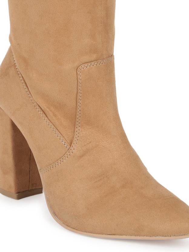 Boots For Women  (Beige)