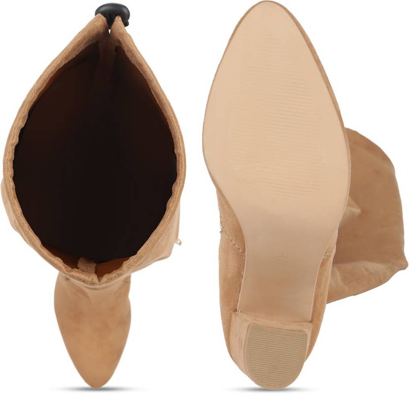 Boots For Women  (Beige)