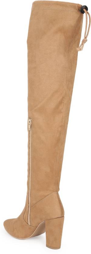 Boots For Women  (Beige)