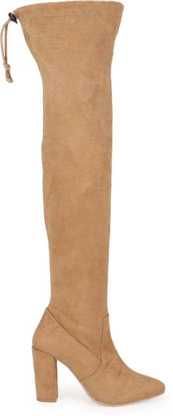 Boots For Women  (Beige)
