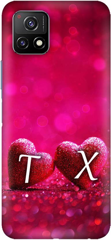 FULLYIDEA Back Cover for Vivo Y72 5G, Letter T, Alphabet T ...