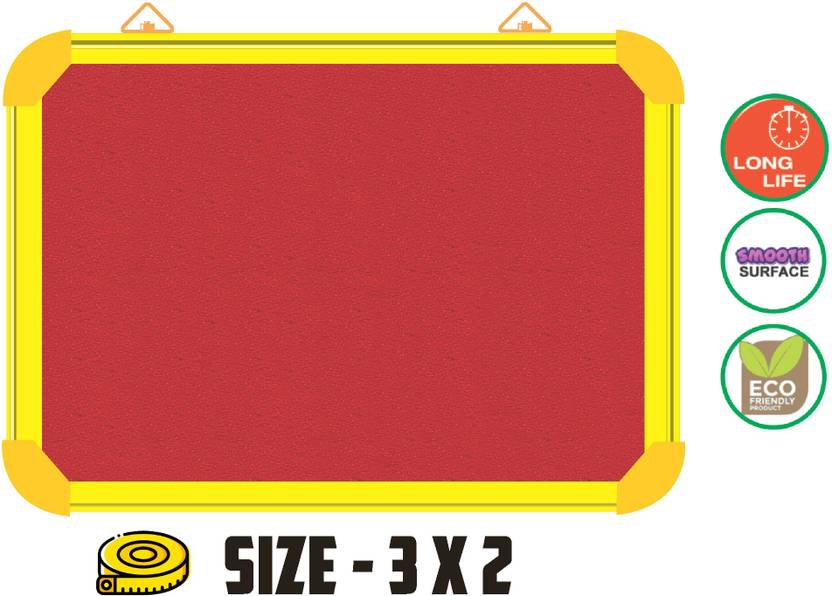 WRITING AND DISPLAY Pin-up display board for office & school ...