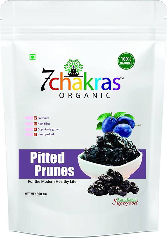 7 chakras Organic Pitted Dried Prunes Without added Sugar Unsweetened