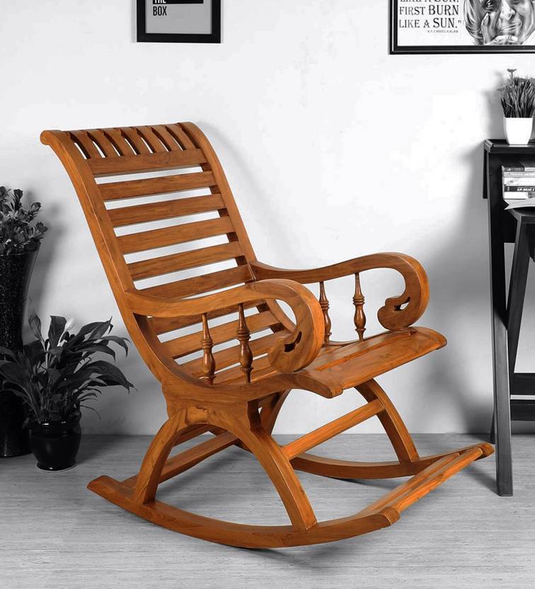 Artesia Teak Wood Rocking Chair For Living Room / Garden Rosewood