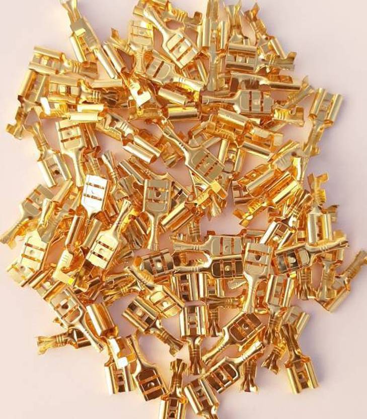 SK Electronics 500 pcs 6mm Electrical Wire Cable Thimble Lugs, Crimp