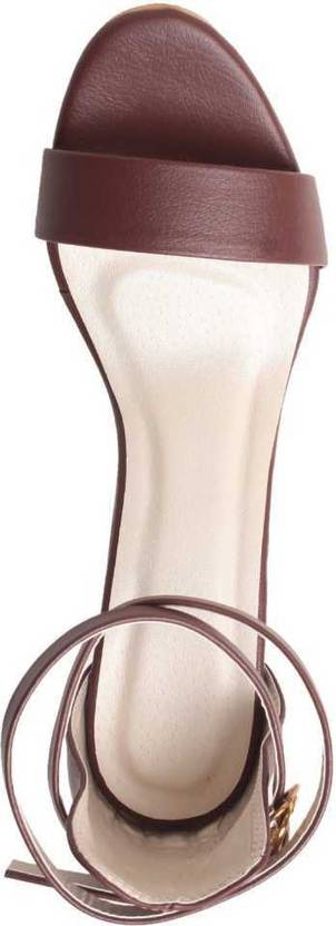 Women Brown Heels Sandal