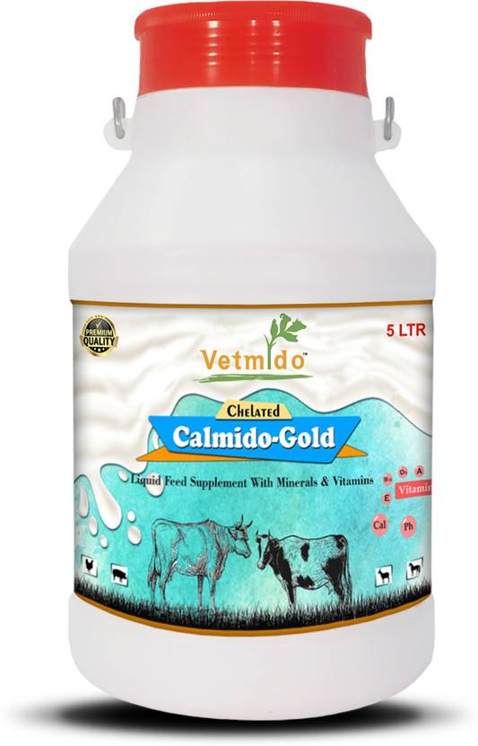 VETMIDO Calmido Gold Chelated Liquid Calcium Supplement for Cattle