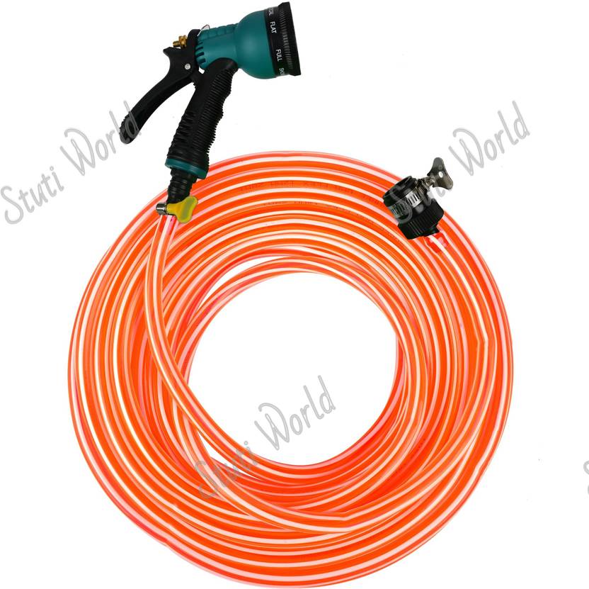STUTI WORLD 10 METRES HEAVY DUTY GARDEN HOSE PIPE WITH SPRAY GUN Hose