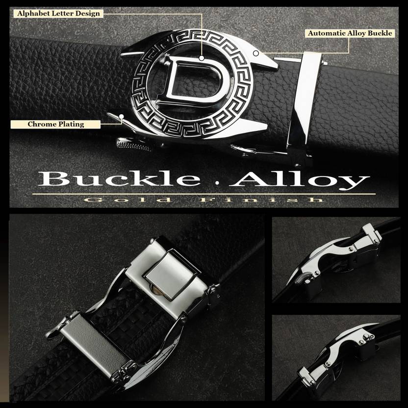 Men Formal, Party, Evening, Casual Black Artificial Leather, Texas Leatherite Belt