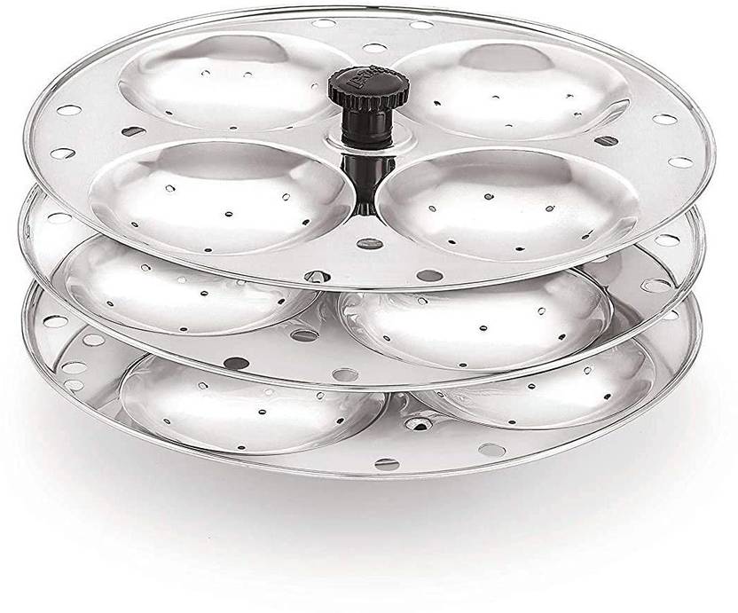 ActrovaX Idli Stand with Holes for Pressure Cooker (3 Plate) Induction