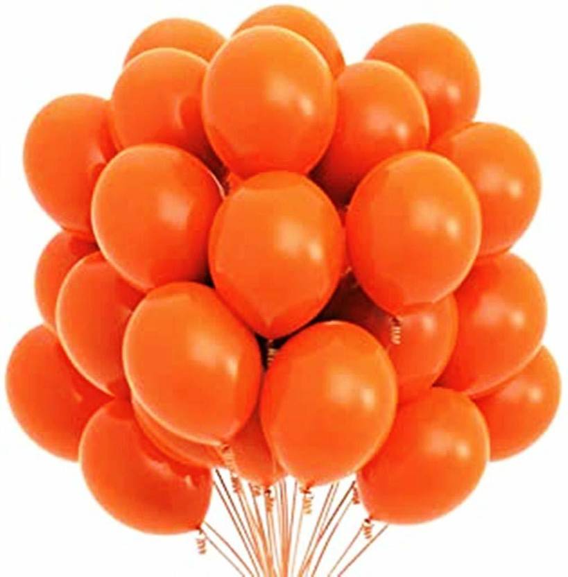 KEISER Solid Pack Of 100 Orange Color Latex Metallic HD